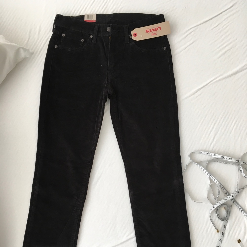 New Men Levi’s 511 slim fit 30/32 black corduroy